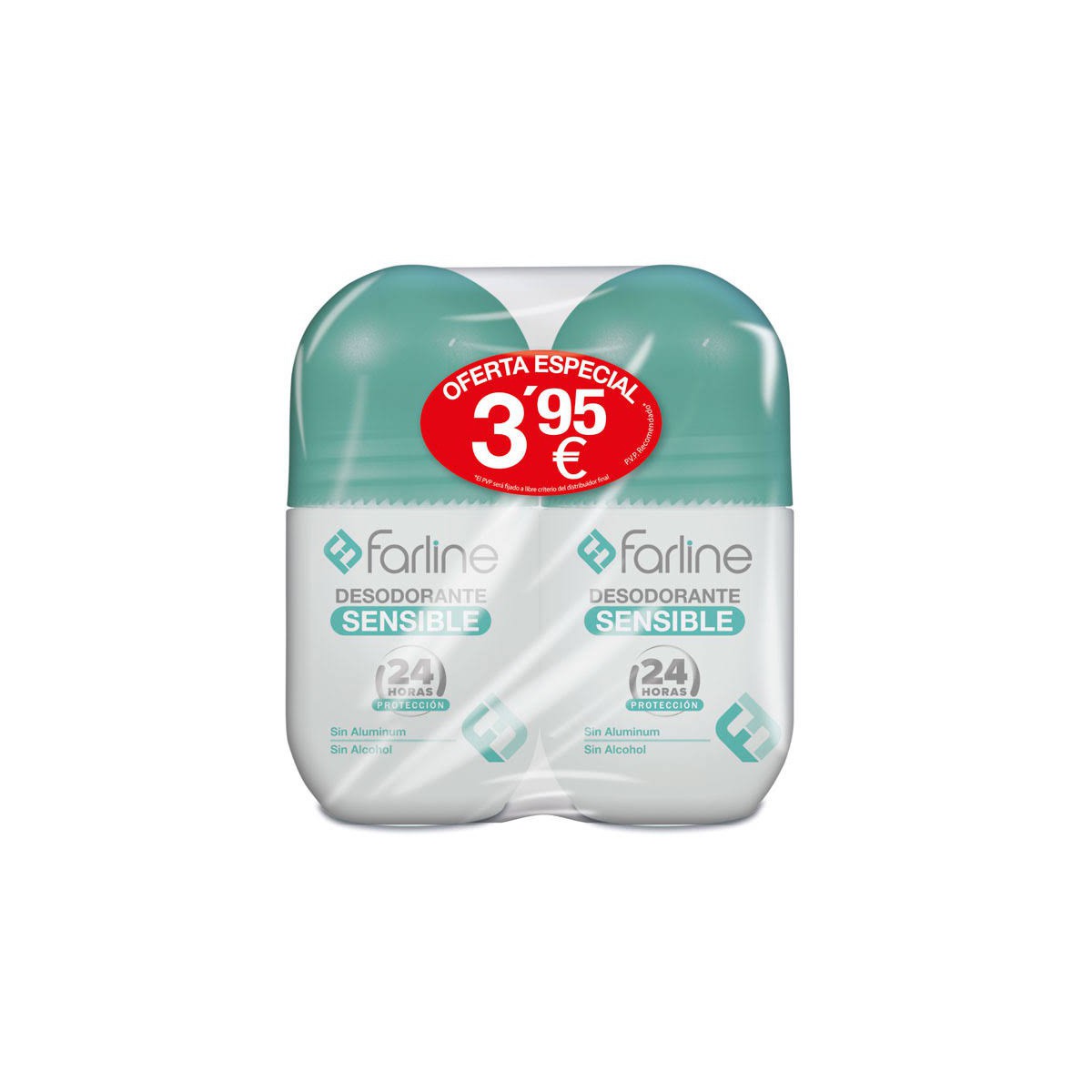 farline desodorante sensible duplo 2x50ml