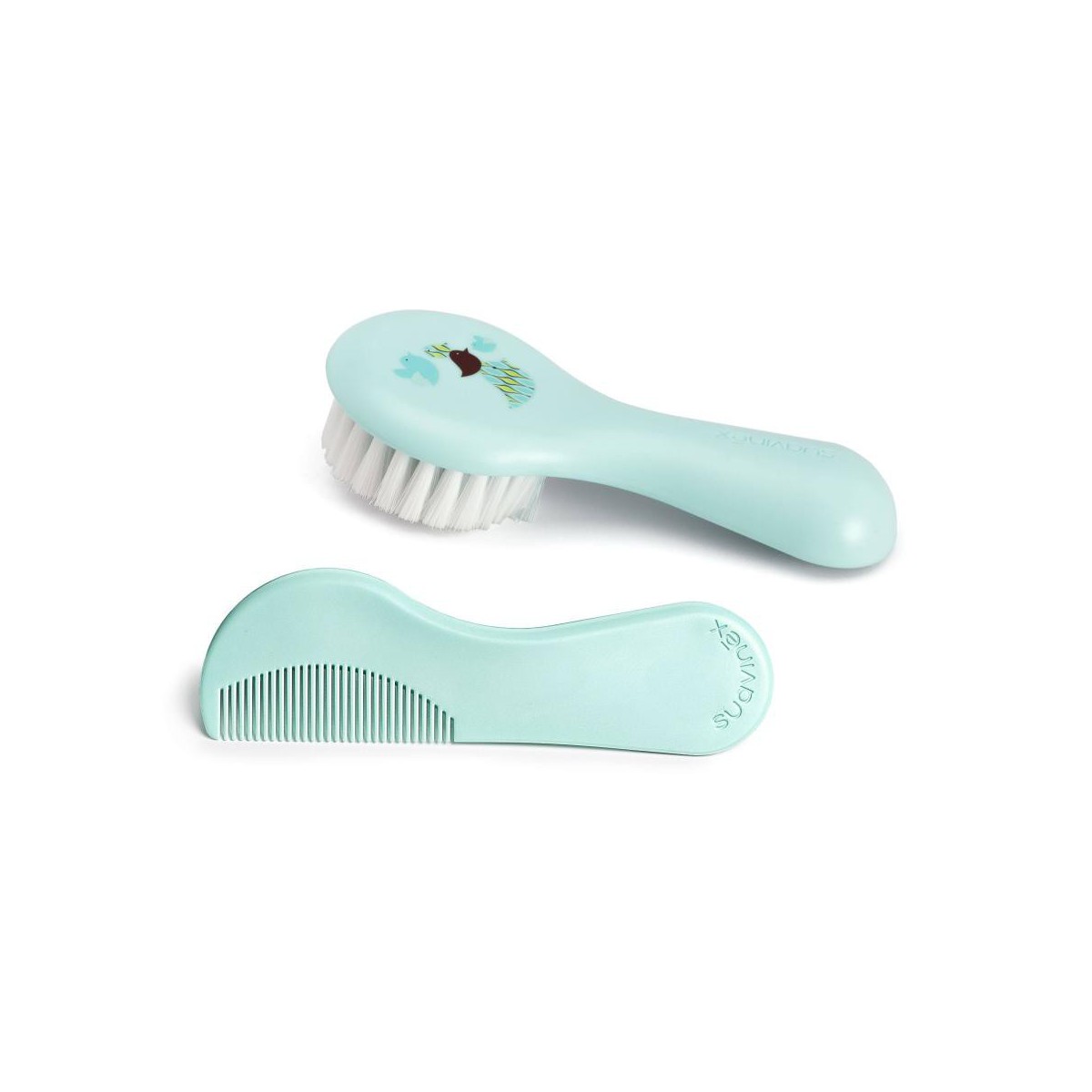 suavinex set cepillo y peine azul