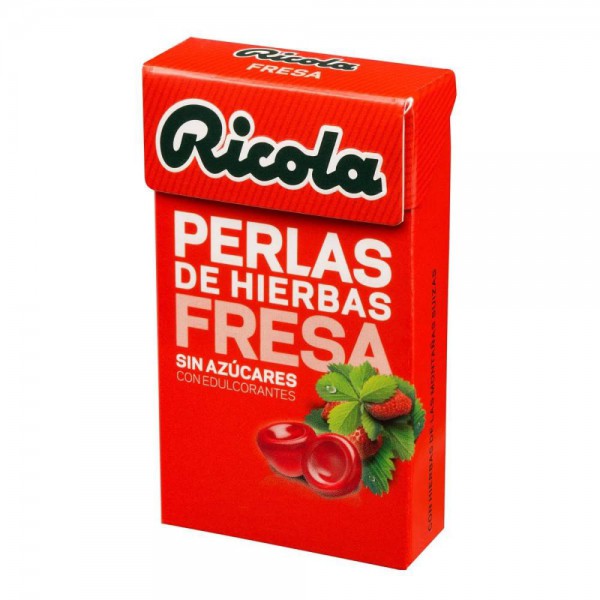 ricola perlas fresa 25 g