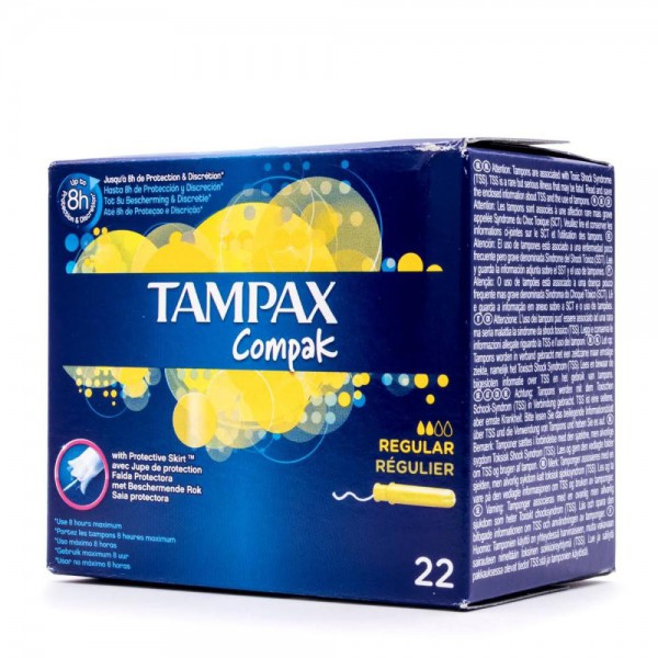 tampax compak regular 22 tampones