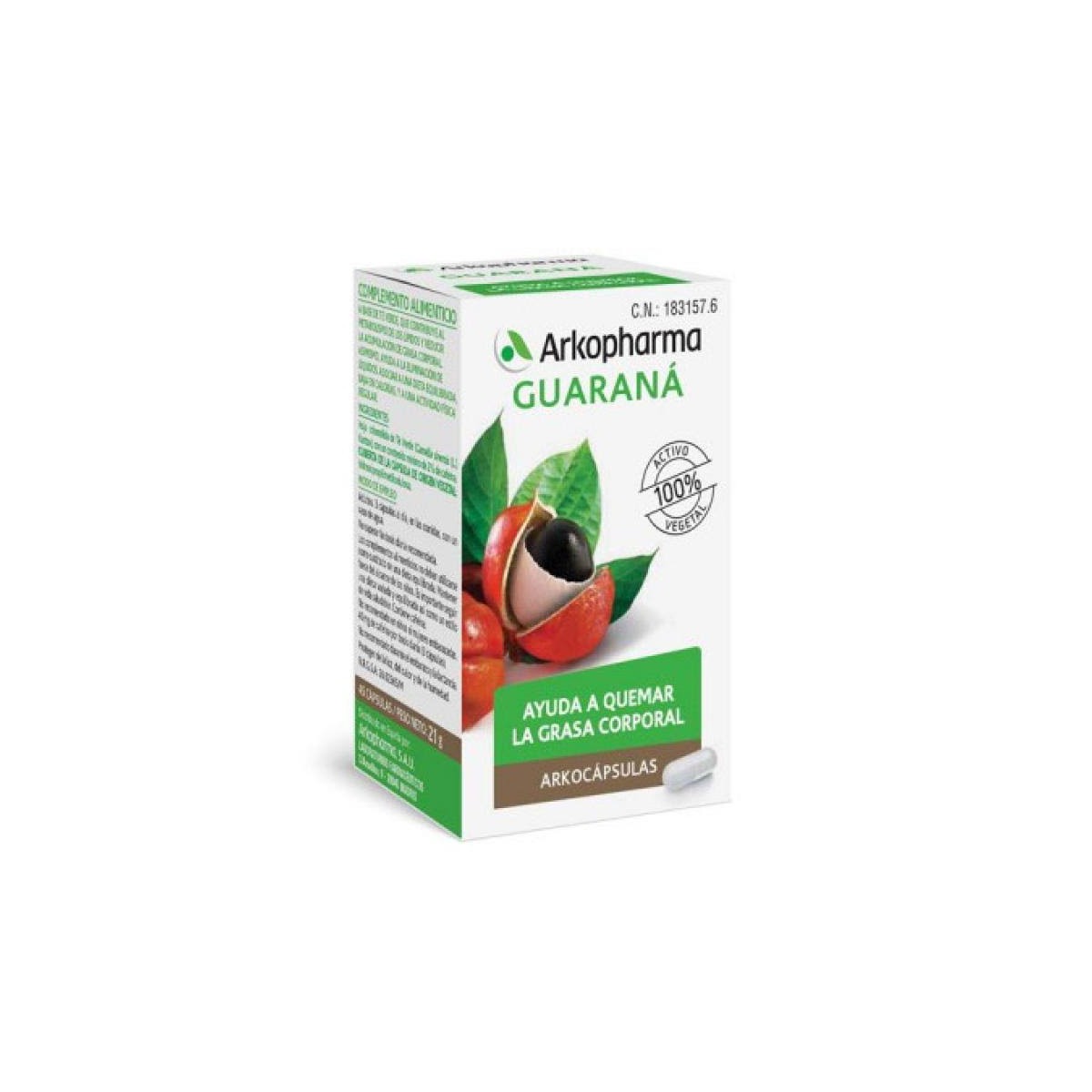 arkopharma guarana 45 capsulas arkocapsulas