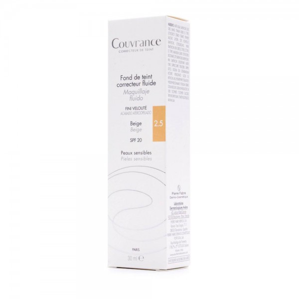 couvrance maquillaje fluido 30ml beige 25 avene