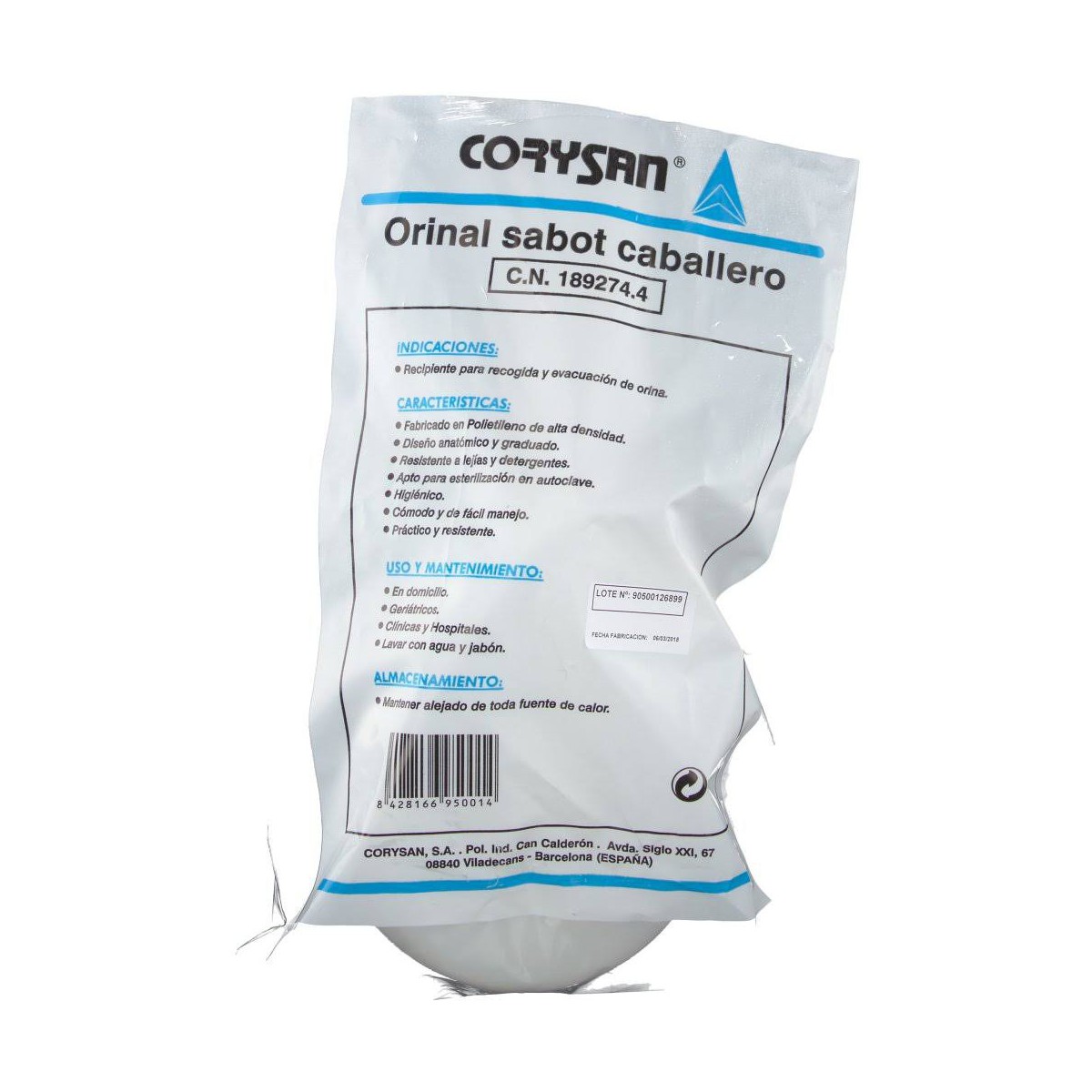 corysan orinal sabot caballero