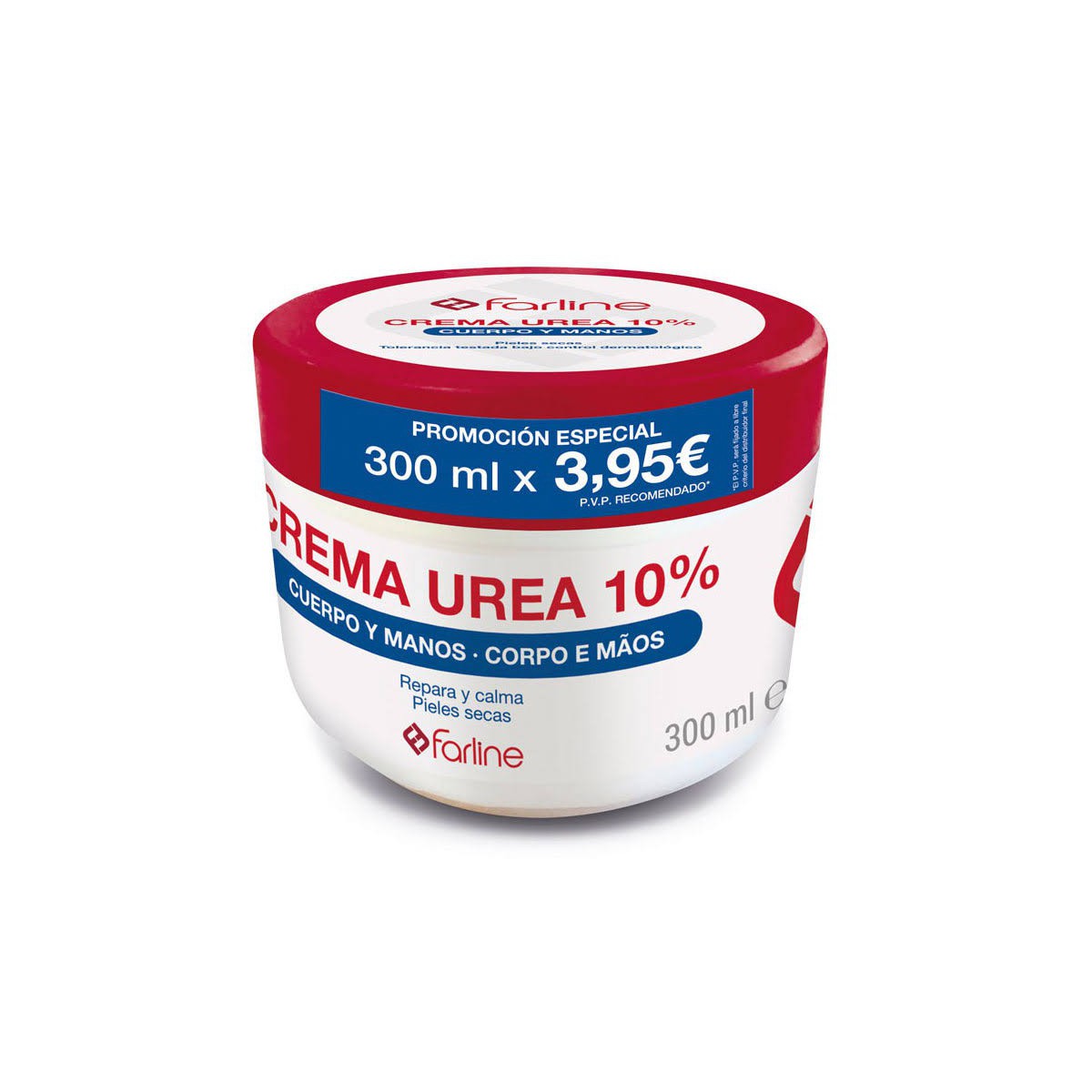 crema urea 10 cuerpo y manos farline 300ml