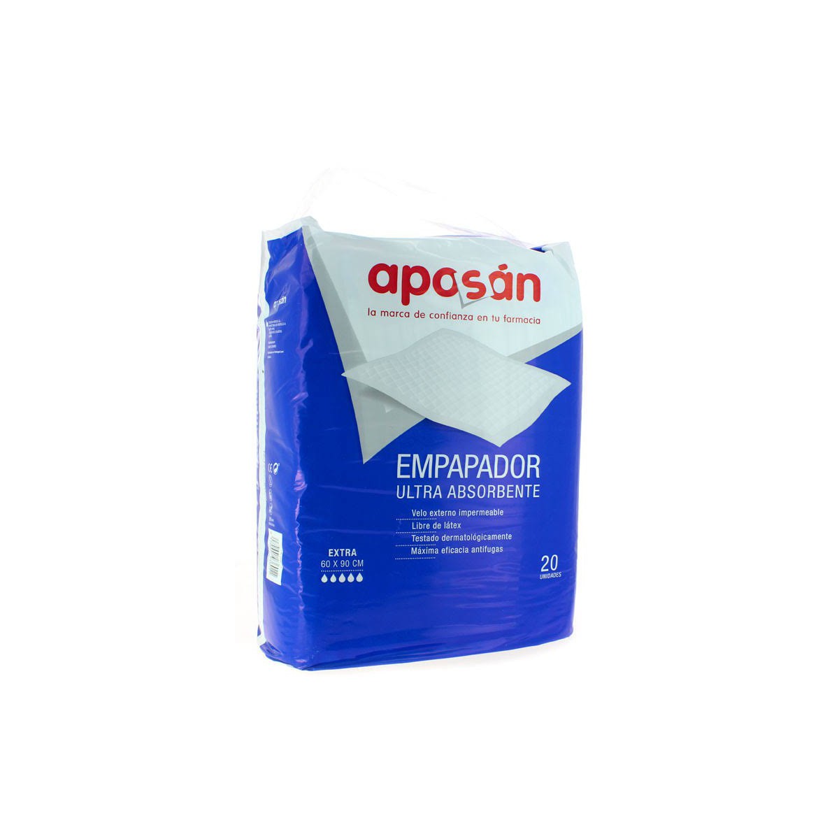aposan empapador 90 x 60 cm 20 unidades