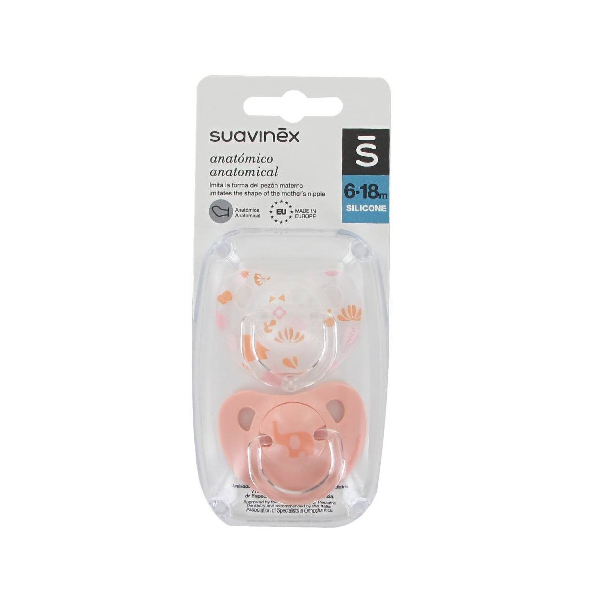 suavinex chupete 6 18 silicona anatomico clasico