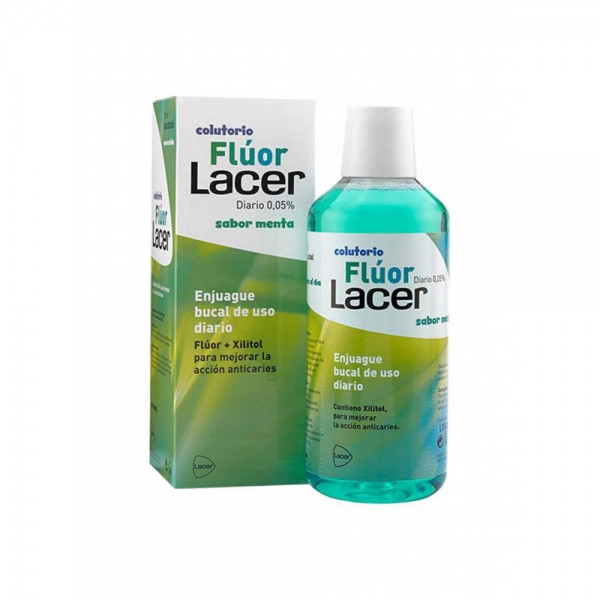 lacer colutorio fluor diario menta 500 ml