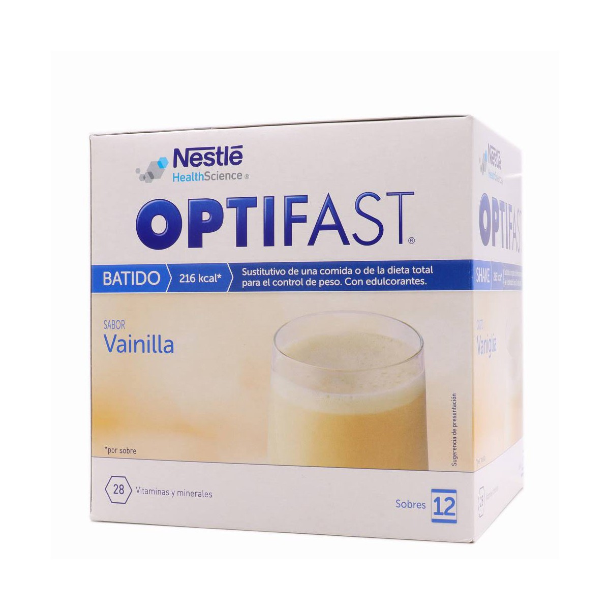 optifast batido vainilla 9 sobres