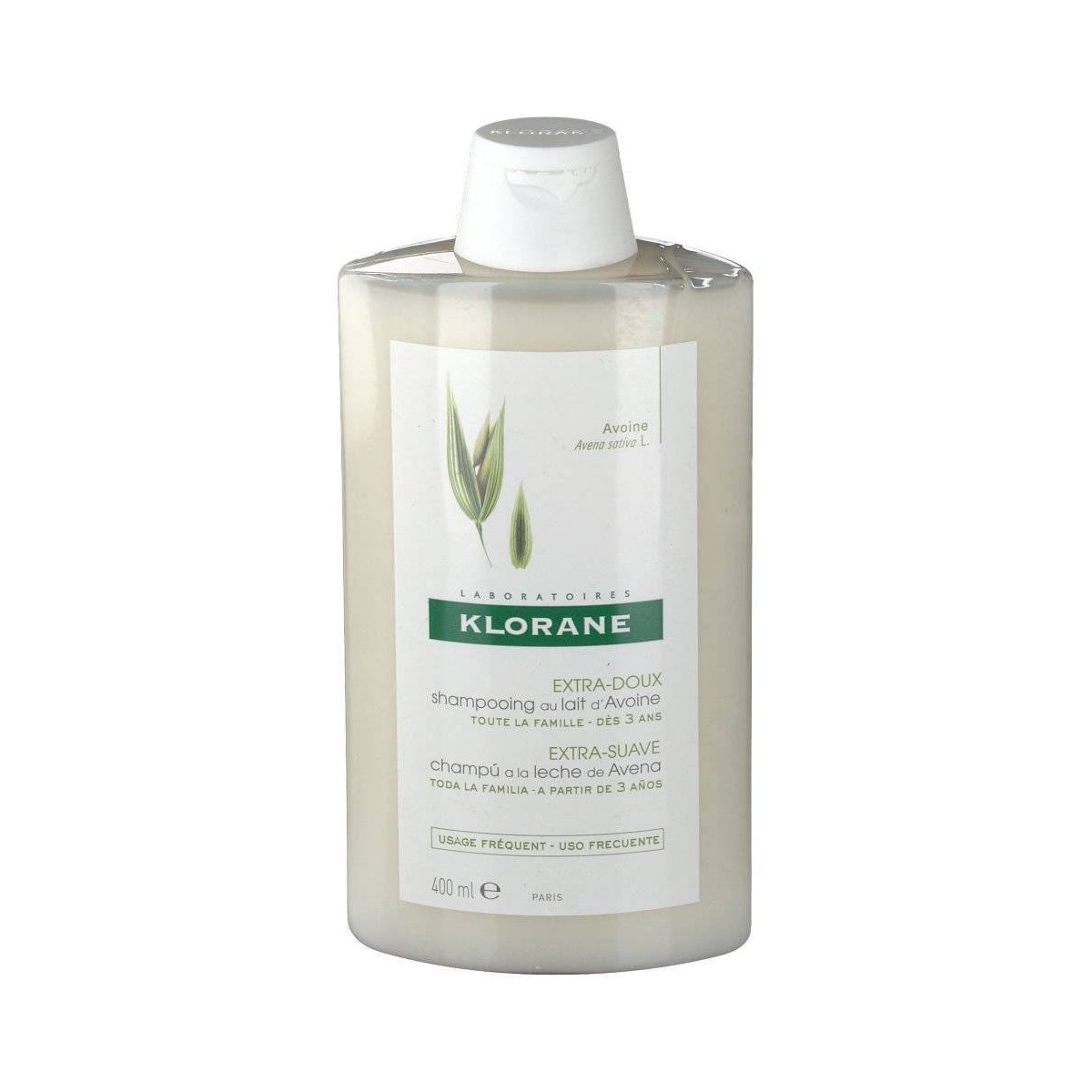 klorane champu leche de avena 400 ml