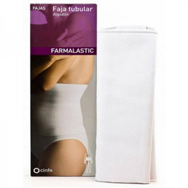 farmalastic faja algodon tubular blanca t 1