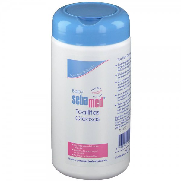 sebamed baby 70 toallitas oleosas